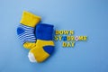World Down syndrome day background. Down syndrome awareness concept