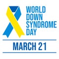 World Down Syndrome Day - Vector