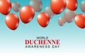 World Duchenne Awareness Day background Royalty Free Stock Photo
