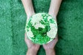 World Earth Day Concept. Green Energy, ESG, Renewable and Sustainable Resources. Environmental Care Royalty Free Stock Photo