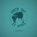 World Earth day concept. Vector illustration.