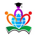 World education logo Royalty Free Stock Photo