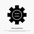 World, Education, Setting, Gear solid Glyph Icon vector Royalty Free Stock Photo