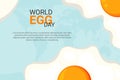 World Egg Day background Royalty Free Stock Photo