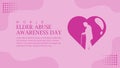 world elder abuse awareness day banner template