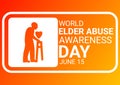 World Elder Abuse Awareness Day illustration