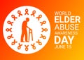 World Elder Abuse Awareness Day illustration