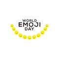 World Emoji Day Celebration Vector Template Design Illustration