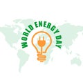 World Energy Day design vector.
