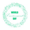 World environment day background.