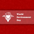 World environment day. Ecology Background. Vector Illustration. Royalty Free Stock Photo