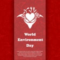 World environment day. Ecology Background. Vector Illustration. Royalty Free Stock Photo