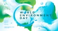 World Environment Day poster design with Earth