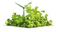 World Environment Day puzzle banner. Royalty Free Stock Photo