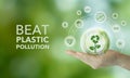 World Environment Day (5th June) theme is Beat Plastic Pollution. Royalty Free Stock Photo