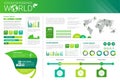 World Environmental Protection Green Energy Ecology Infographics Banner With Copy Space Royalty Free Stock Photo