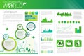 World Environmental Protection Green Energy Ecology Infographics Banner With Copy Space Royalty Free Stock Photo