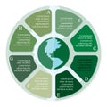 World Environmental Protection Green Energy Ecology Infographics Banner With Copy Space Royalty Free Stock Photo