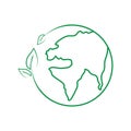 World environmental ,saving logo and ecology friendly concept Vector illustration Royalty Free Stock Photo