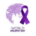 World epilepsy day. Royalty Free Stock Photo