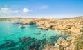 The world famous Blue Lagoon in Comino island - Malta