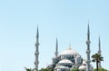 The world-famous Blue Mosque in Istanbul is also called Sultanahmet. Turkey. Royalty Free Stock Photo