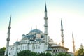 The world-famous Blue Mosque in Istanbul is also called Sultanahmet. Turkey. Royalty Free Stock Photo