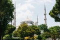 The world-famous Blue Mosque in Istanbul is also called Sultanahmet. Turkey. Royalty Free Stock Photo