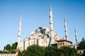 The world-famous Blue Mosque in Istanbul is also called Sultanahmet. Turkey. Royalty Free Stock Photo