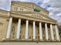 World Famous Bolshoi Theatre in Moscow Royalty Free Stock Photo