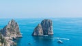 World famous Capri sea stack on a sunny day Royalty Free Stock Photo