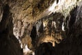 World famous cave Postojna in Slovenia with stalactites