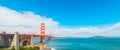 World famous Golden Gate bridge in San Francisco bay Royalty Free Stock Photo