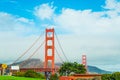 World Famous Golden Gate bridge in San Francisco Royalty Free Stock Photo