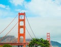 World Famous Golden Gate bridge in San Francisco Royalty Free Stock Photo