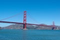 San Francisco`s world famous golden gate bridge Royalty Free Stock Photo