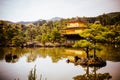 Kinkakuji Temple (The Golden Pavilion) in Kyoto, Japan Royalty Free Stock Photo