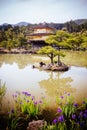 Kinkakuji Temple (The Golden Pavilion) in Kyoto, Japan Royalty Free Stock Photo