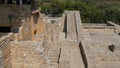 The world famous Knossos Palace of King Minos where, according to legend, Theseus killed the Minotaur. The ruins of the