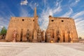 World famous Luxor Temple, view of the main entrance, Egypt Royalty Free Stock Photo