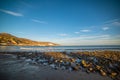 World famous Malibu Surfrider beach at dusk Royalty Free Stock Photo