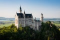 World-famous Neuschwanstein Castle in beautiful evening light, Fussen, Bavaria, Germany Royalty Free Stock Photo