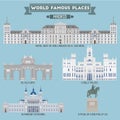World Famous Place. Spain. Madrid Royalty Free Stock Photo
