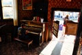 The piano man inside the Downtown Hotel in Dawson City, Yukon.