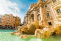 World famous Trevi fountain in Rome