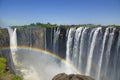 The Victoria Falls in Zimbabwe and Zambia Royalty Free Stock Photo