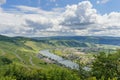 World famous wine town Piesport on the river Moselle, Rhineland-Palatinate, Germany