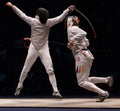 World Fencing Championship 2006; Baldini-Joppich Royalty Free Stock Photo