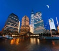 World Financial Center at night Royalty Free Stock Photo