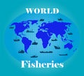 World fisheries poster design concept